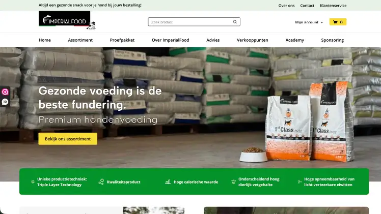 Webshop van ImperialFood
